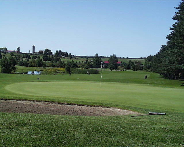 Fourth green at Brooklea looking south west